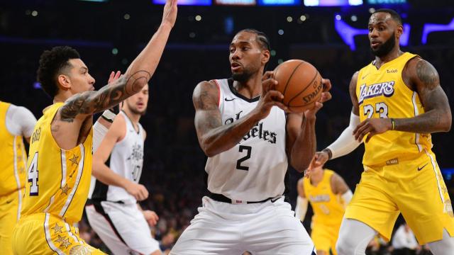 Kawhi Leonard, contra Los Angeles Lakers