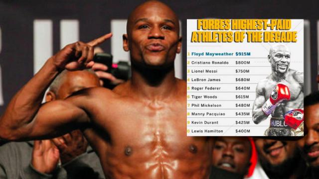 Floyd Mayweather y sus 915 millones en cinco años