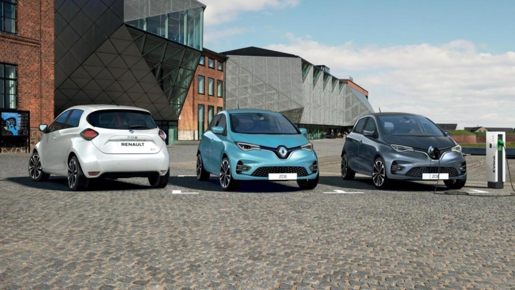 El Renault Zoe, coche eléctrico con mejor relación autonomía-precio, en tres colores.
