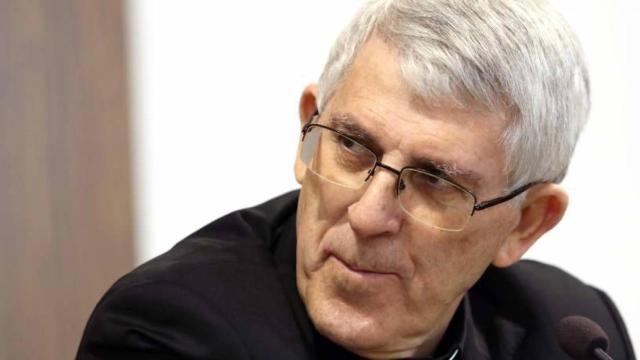 Monseñor Braulio Rodríguez, este viernes en un acto informativo en el arzobispado