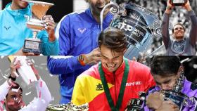 Rafa Nadal, con sus títulos de esta temporada