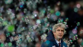 Pellegrini, durante un partido con el West Ham