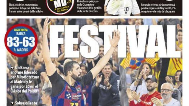 La portada del diario Mundo Deportivo (30/12/2019)