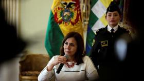 Ministra de Exteriores de Bolivia Karen Longaric.