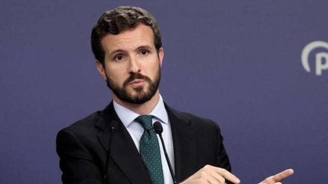 El presidente del Partido Popular, Pablo Casado.