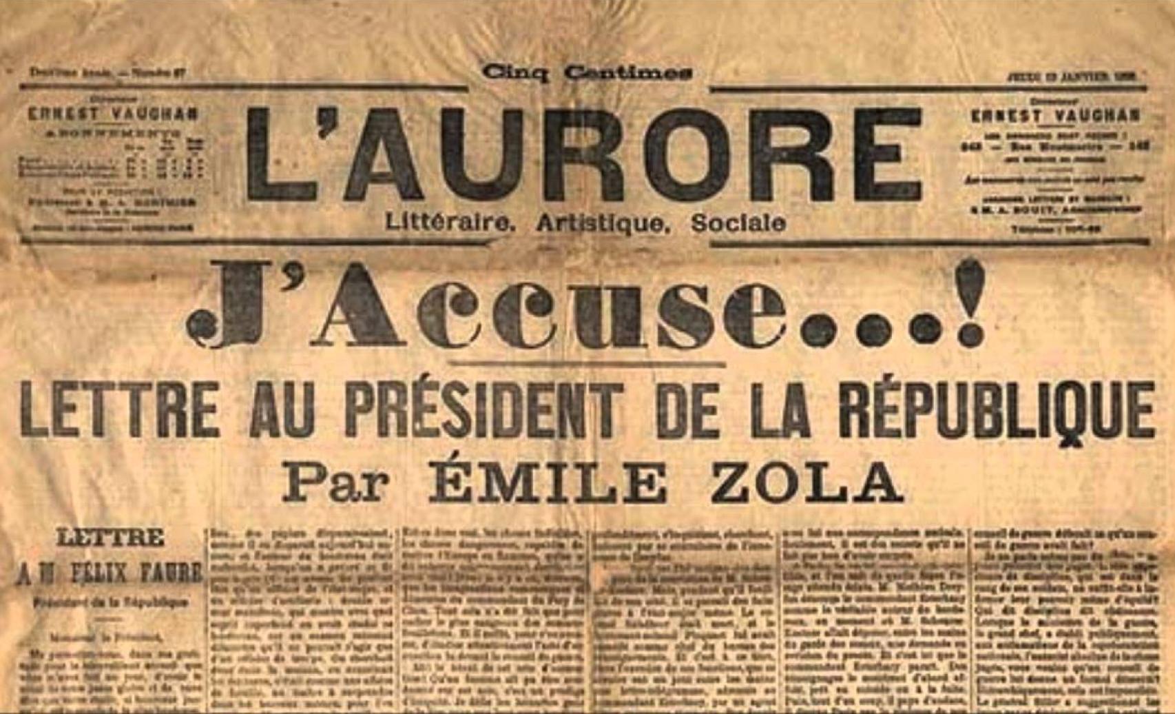 'J'accuse...!' de Émile Zola.