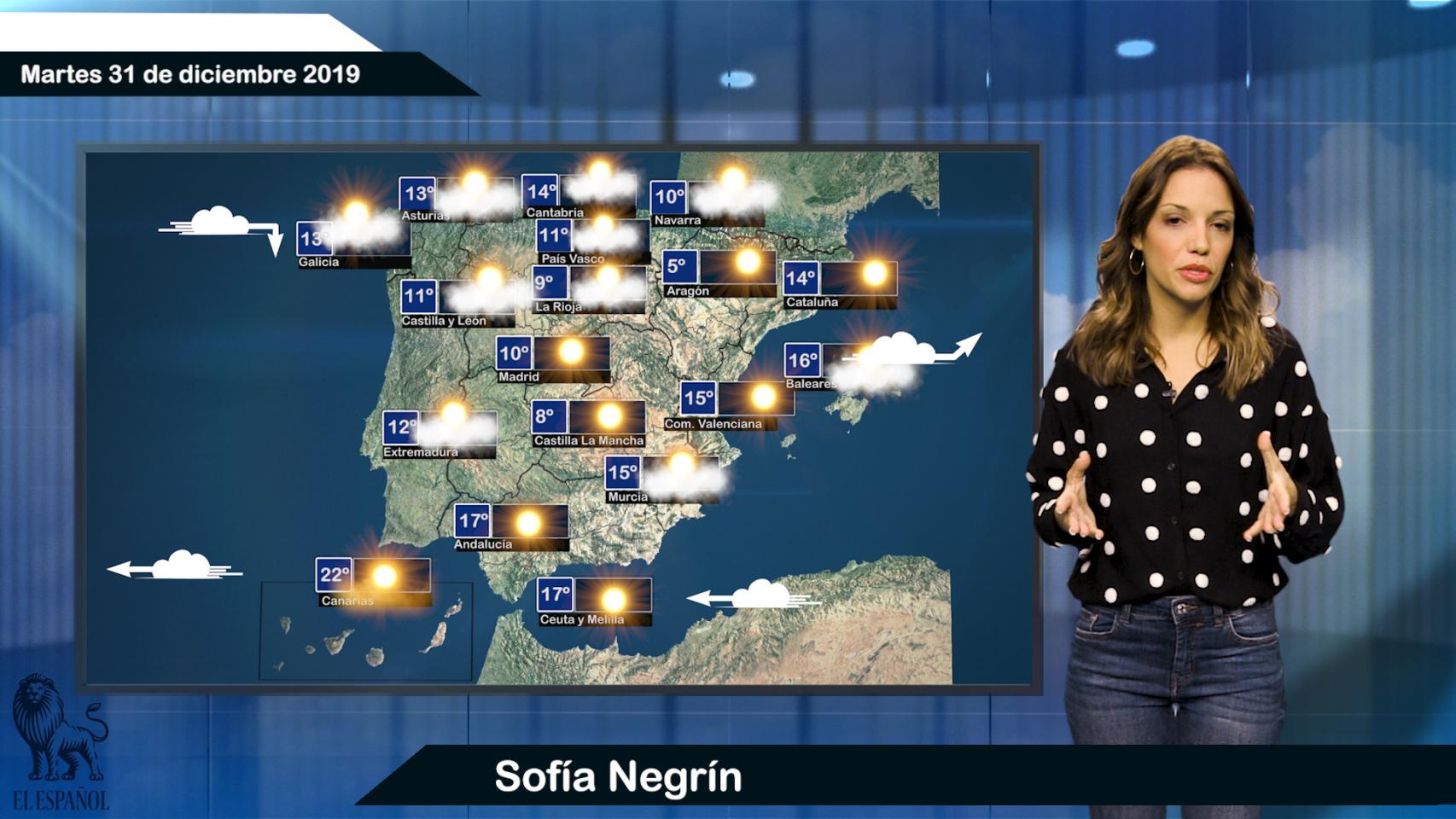 El tiempo: pronóstico para el martes 31 de diciembre