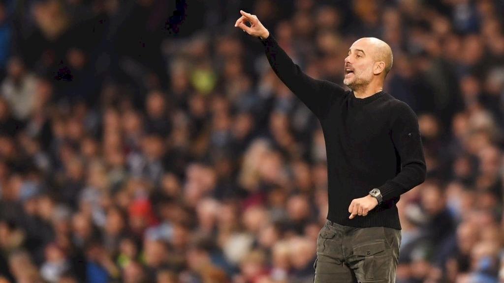 Pep Guardiola, durante el partido frente al Sheffield