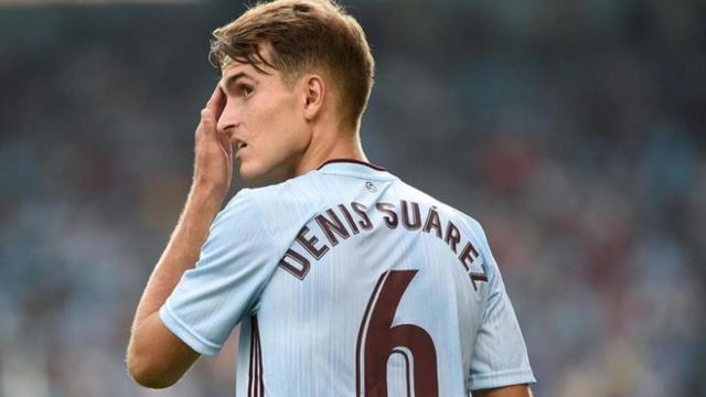 Denis Suárez, en un partido con el Celta