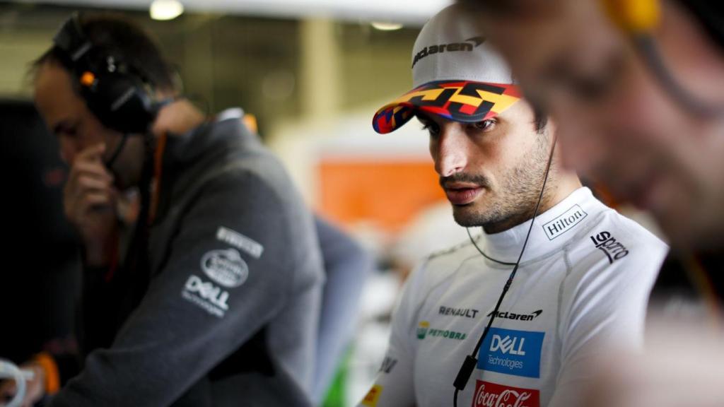 Carlos Sainz, durante el Gran Premio de Gran Bretaña 2019