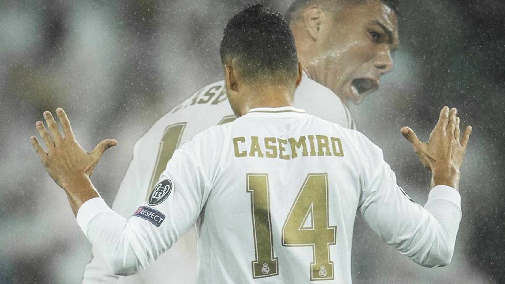 Casemiro, en el partido frente al PSG de esta temporada