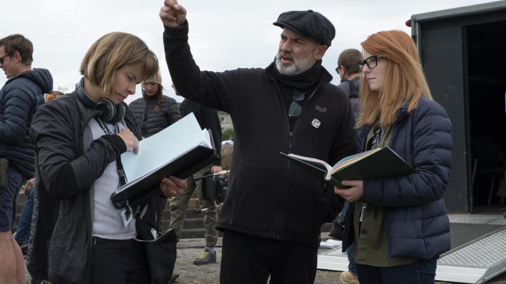 Sam Mendes en el rodaje de 1917.