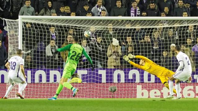 Un momento del partido entre el Valladolid y el Leganés