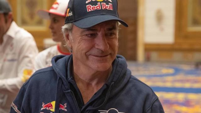 Carlos Sainz, durante la conferencia de prensa en la ciudad de Jeddah.