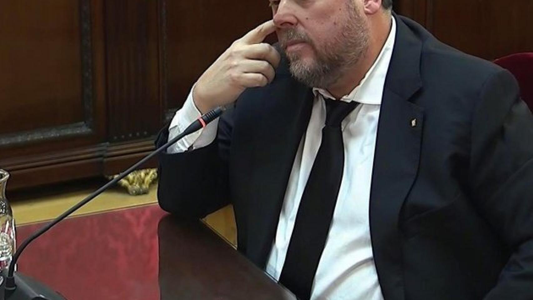 Oriol Junqueras, en el juicio del Supremo.