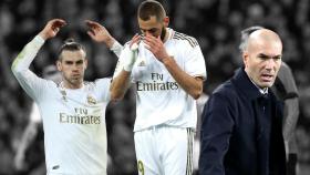 Gareth Bale, Karim Benzema y Zinedine Zidane