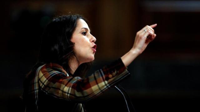 Arrimadas, en la tribuna del Congreso