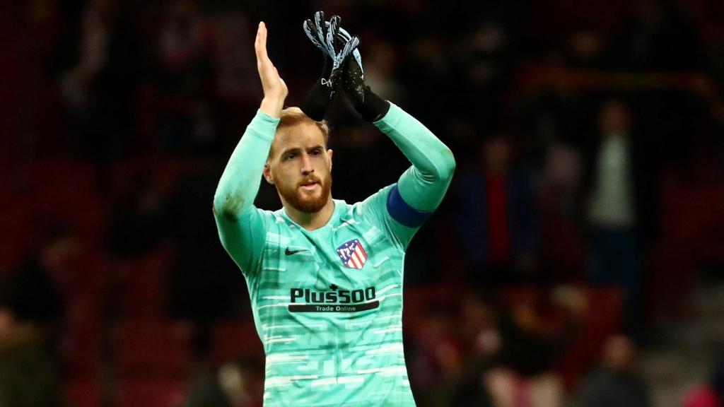 Oblak, en un partido del Atlético de Madrid de La Liga