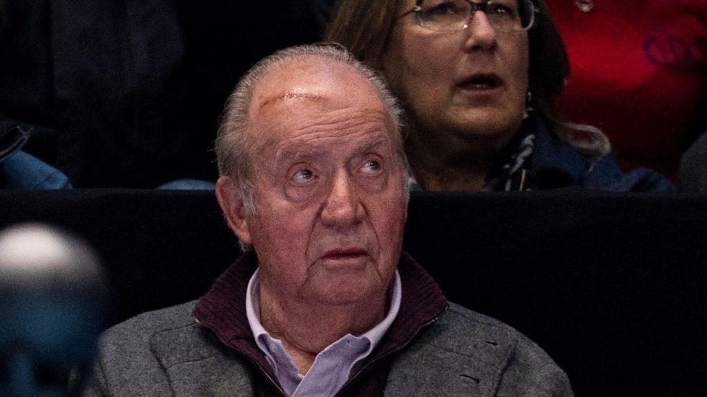 El rey Juan Carlos tras sufrir un accidente doméstico.