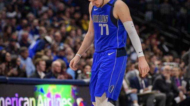 Luka Doncic, durante el partido contra los Hornets