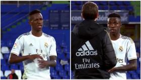 La discusión de Vinicius con el preparador físico