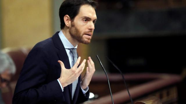 Sergio Sayas, durante su intervención en el Congreso.