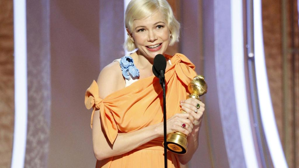 Michelle Williams en la gala de los Globos de Oro.