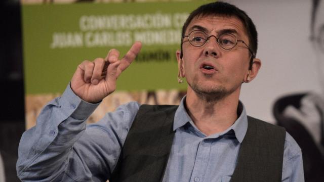 Monedero, en una ponencia.