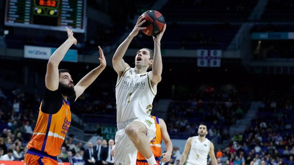 Causeur, durante el partido de Liga Endesa entre Real Madrid y Valencia Basket