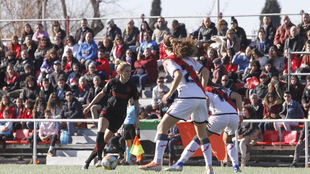 El Atlético de Madrid femenino frente al Rayo Vallecano