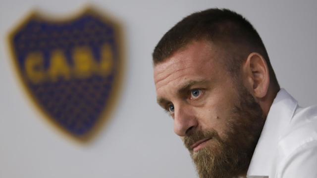 Daniele de Rossi, en la rueda de prensa de su retirada