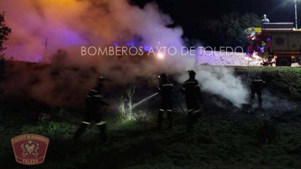 Imagen de una de las actuaciones de los bomberos