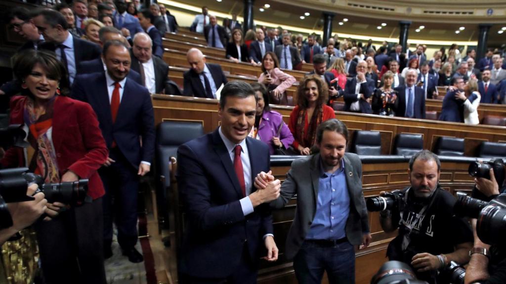 Pedro Sánchez y Pablo Iglesias.