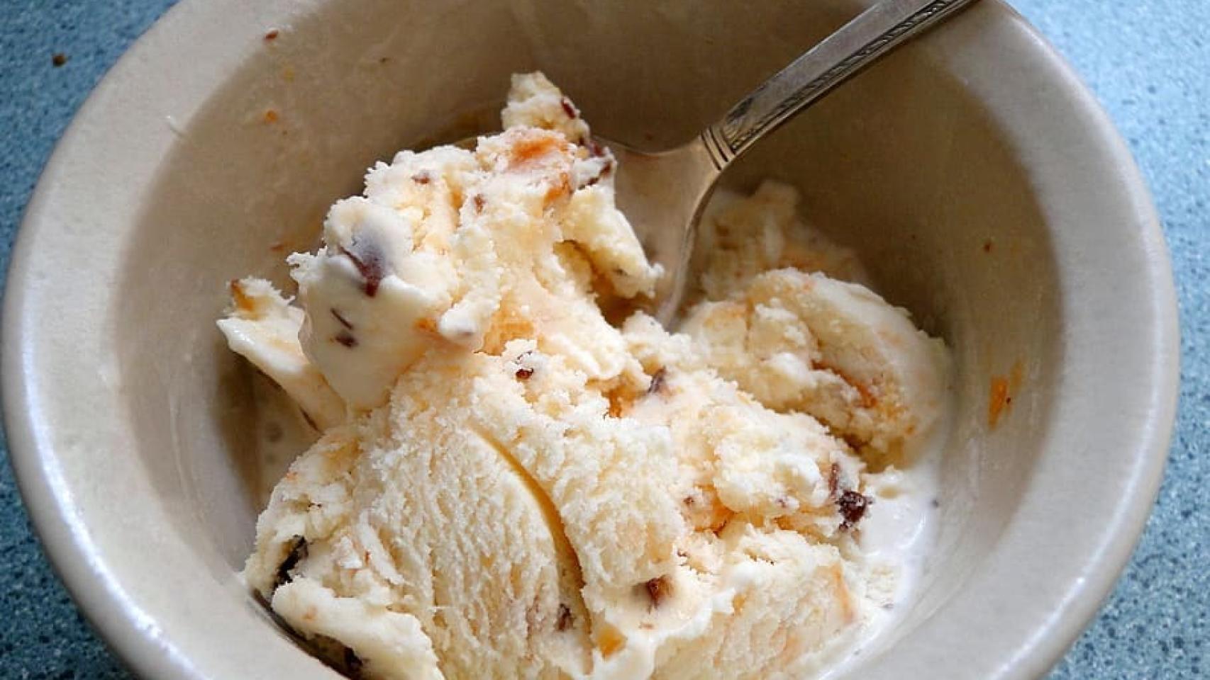 Un helado como los que podemos encontrar en el supermercado.