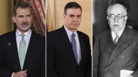 Felipe VI, Pedro Sánchez y Manuel Azaña