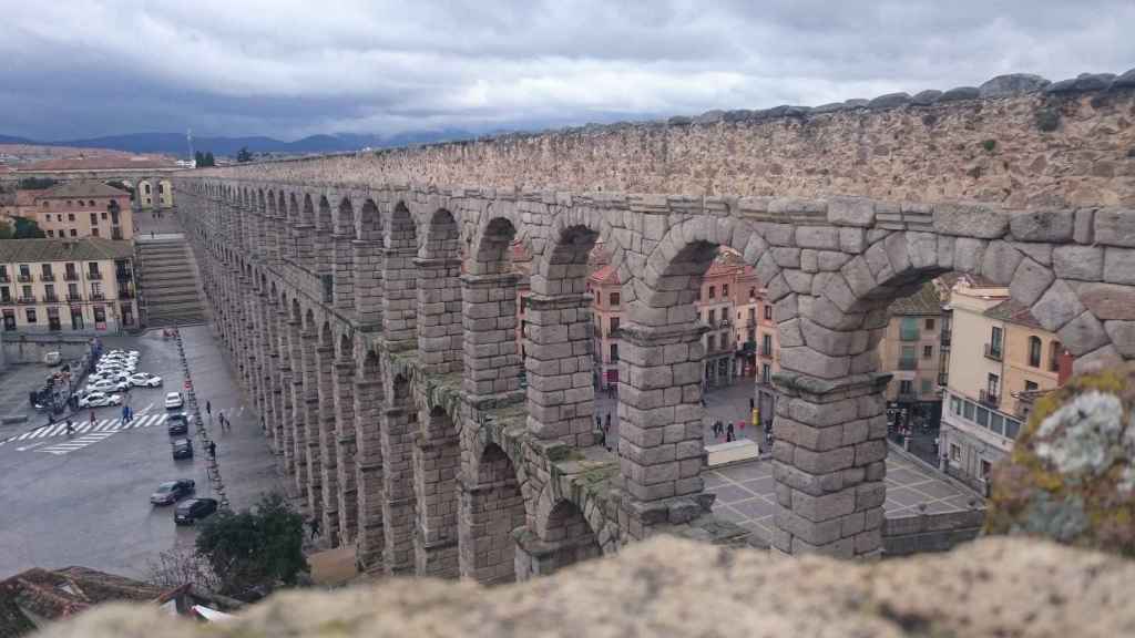 El impresionante acueducto de Segovia.