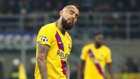 Arturo Vidal, con el Barcelona