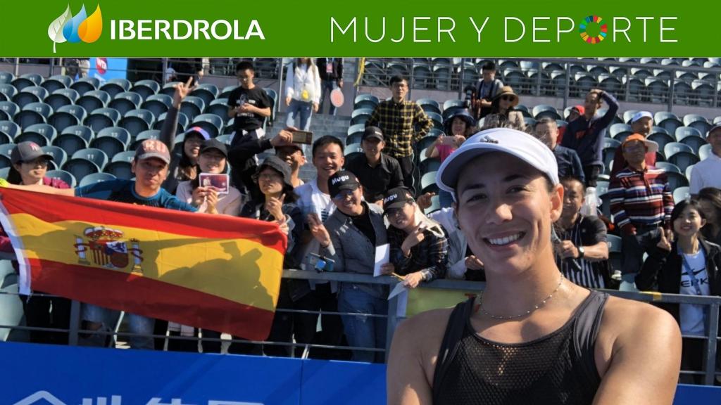 Garbiñe Muguruza, en Shenzhen