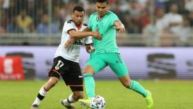 Coquelin y Casemiro, en el Valencia - Real Madrid de la Supercopa de España