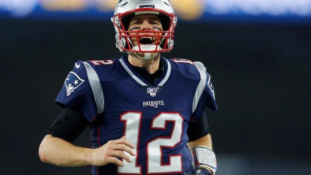 Tom Brady, en un partido de los New England Patriots