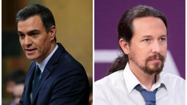 Pedro Sánchez y Pablo Iglesias.