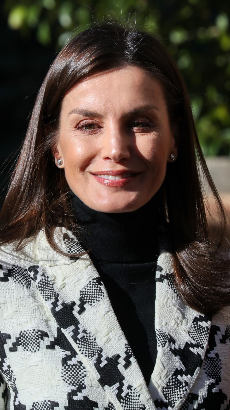 La reina Letizia durante el evento de este jueves en Madrid.