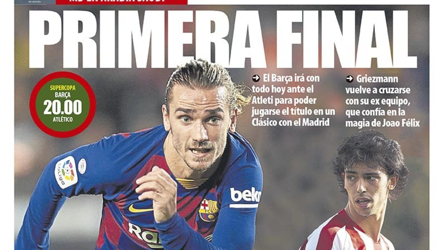 Portada Mundo Deportivo (09/01/20)