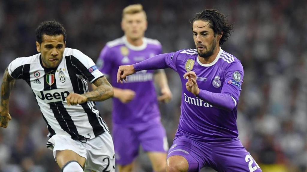 Isco frente a la Juventus en la final de la Champions de Cardiff 2017