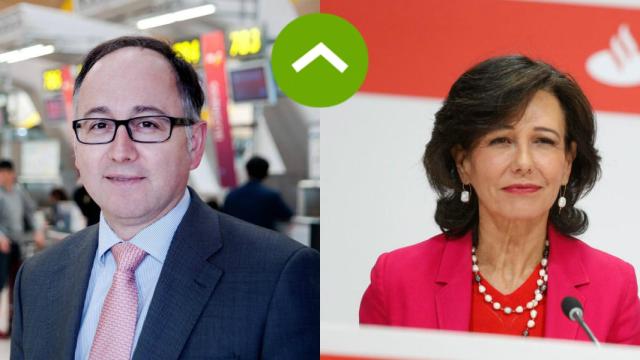 COMO LEONES Luis Gallego (Iberia) y Ana Botín (Banco Santander)