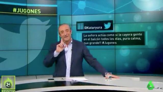 Josep Pedrerol en el informativo de Jugones en La Sexta