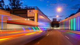 Entrada a uno de los túneles de WestConnex, en Sydney.