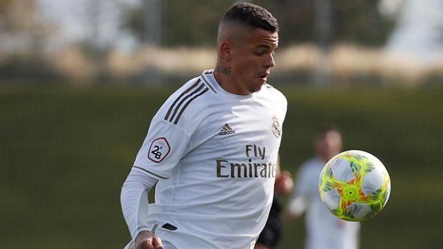 Rodrigo Rodrigues, en un partido del Castilla