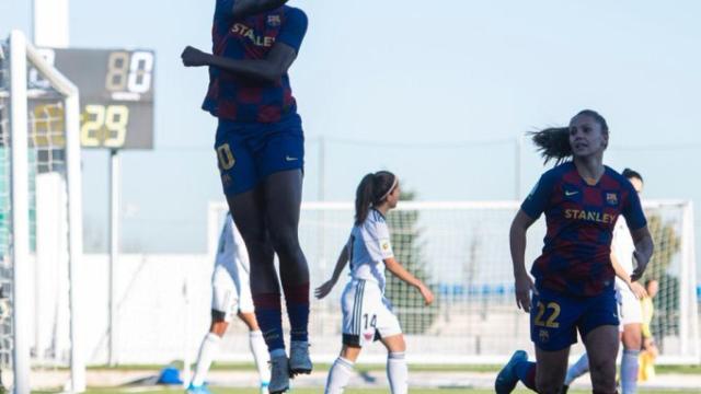 Oshoala, en el CD Tacón - FC Barcelona