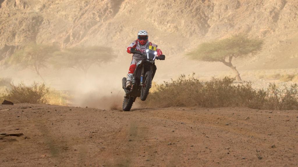 Paulo Gonçalves, durante el rally Dakar 2020